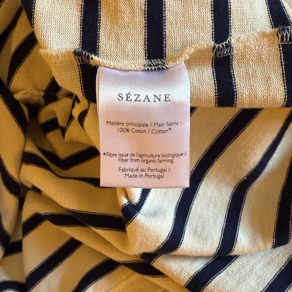 Striped Gatsby Mariniere Navy and Ecru Stripe Long Sleeve Sweater size S - Picture 5 of 9